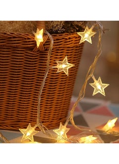 Goolsky Warm White LED Star String Lights - Battery Operated Fairy Lights for Weddings, Parties, and Home Decor, Romantic Star-Shaped LEDs, PVC Material, Perfect for Valentine’s Day, and New Year Celebrations, Lights for Decoration  - Image 4
