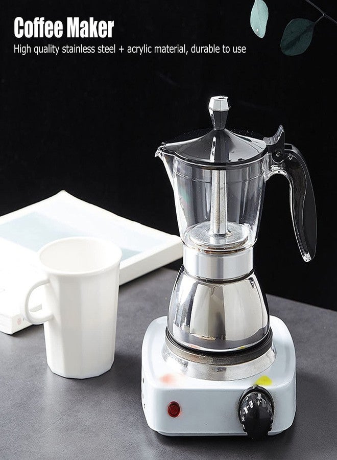 Gavigain Moka Induction Stovetop Strong Coffee Maker, Moka Pot Premium Crystal Shape Top Stovetop Coffee, Moka Pot - 4 cup, Classic Italian coffee maker for Coffee Lover - Image 3