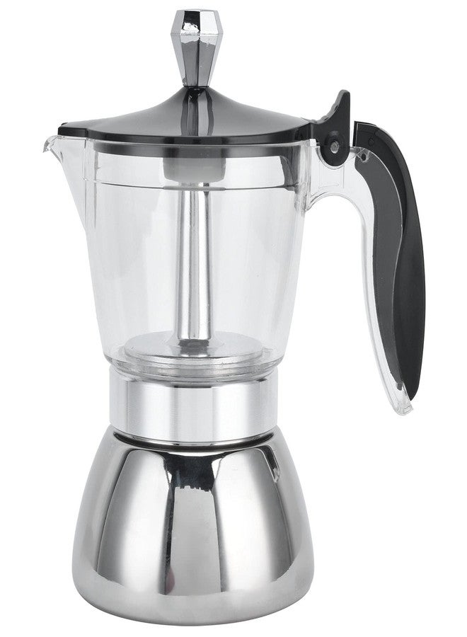 Gavigain Moka Induction Stovetop Strong Coffee Maker, Moka Pot Premium Crystal Shape Top Stovetop Coffee, Moka Pot - 4 cup, Classic Italian coffee maker for Coffee Lover - Image 1