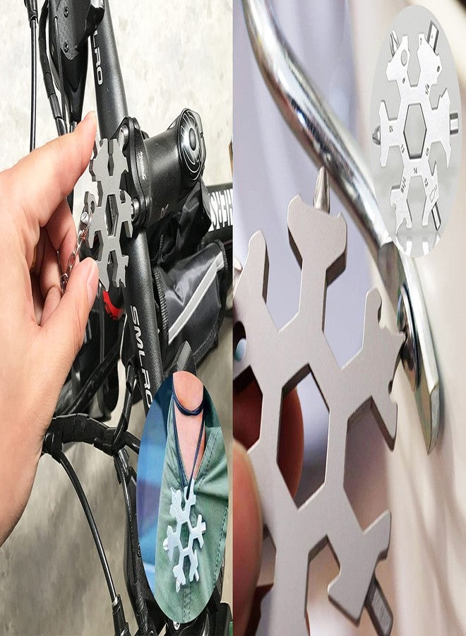 ELEDUCTMON 19 In 1 Incredible Tool - Easy N Genius - FEX 19-in-1 Stainless Steel Snowflakes Multi-Tool - 19-in-1 Stainless Multi-tool Father's Day Gift Christmas Present (Standard, Stainless - Silver) - Image 5
