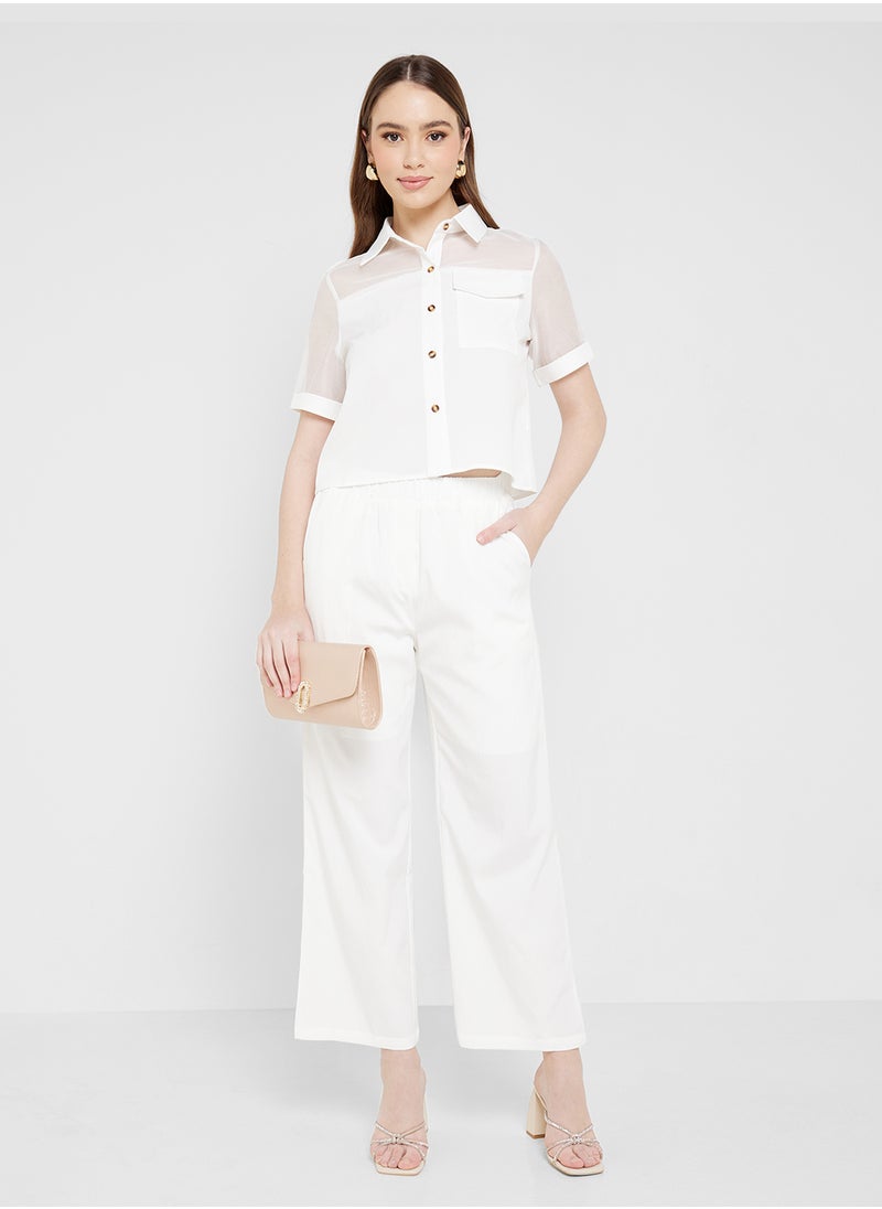 ELLA Sheer Top & Pant Set  - Image 1