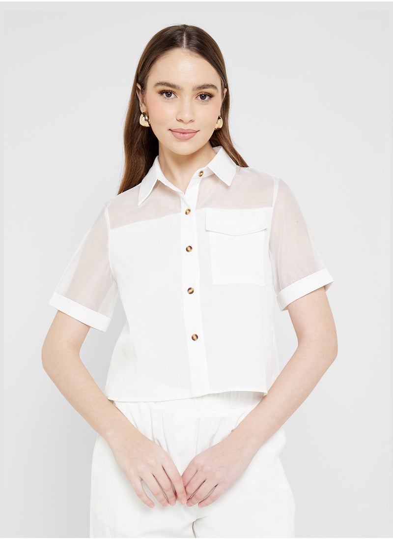 ELLA Sheer Top & Pant Set  - Image 3
