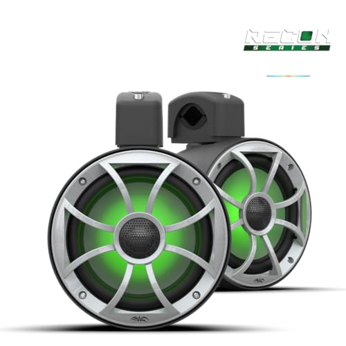 wet sounds | Recon 6 POD-B | 6.5" Black Coaxial Tower Speaker for Tube Diameter Up to 2" or Surface Mount - Image 1