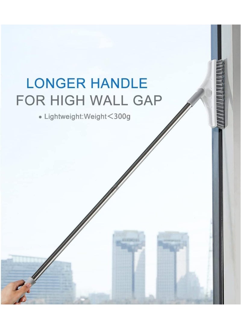 2-in-1 Bathroom Cleaning Brush & Wiper – Floor & Tile Scrub Brush with Long Handle, 120° Rotating Head, Multipurpose Home, Kitchen & Bathroom Cleaning Tool, Multicolor (1 Pack) - Image 5