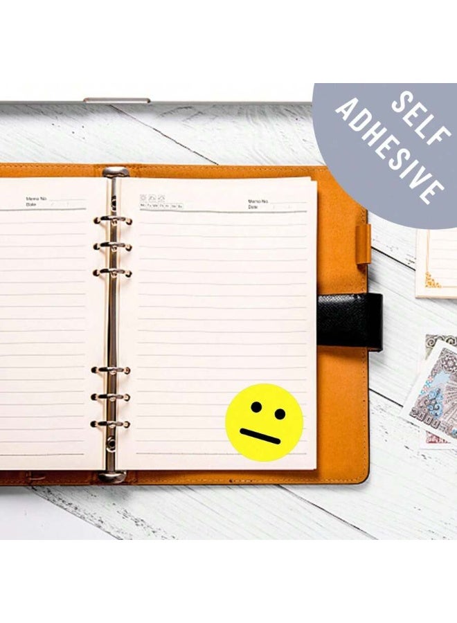 480 قطعة - ملصقات تعبيرات الوجه السعيدة/الحزينة بحجم 1 بوصة، أحمر/أصفر/أخضر - Image 5