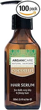 Arganicare Coconut Range REPAIR SERUM Organic Coconut Strengthens and Protects Your Hair Improves Maneuverability AntiBreakage High Hydration Dry Damaged Hair 100 mL - Image 1