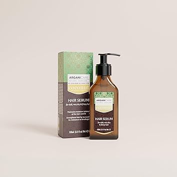 Arganicare Coconut Range REPAIR SERUM Organic Coconut Strengthens and Protects Your Hair Improves Maneuverability AntiBreakage High Hydration Dry Damaged Hair 100 mL - Image 2