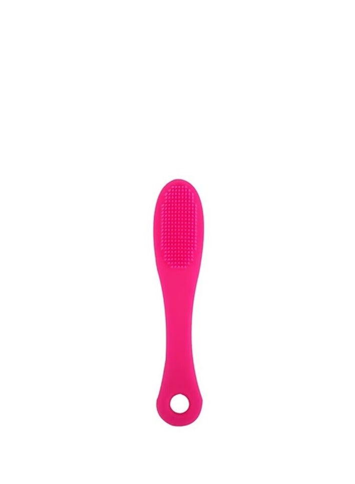 Soft Silicone Face Scrubber Finger Brush - pink - Image 1