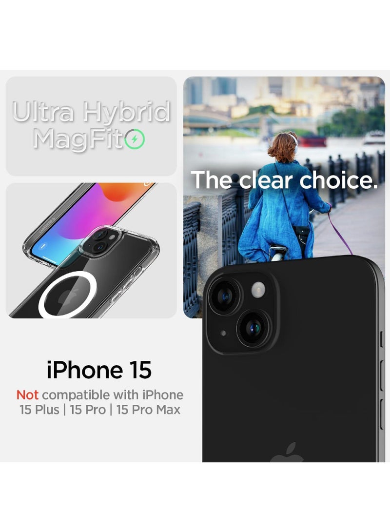 Magnetic Designed for iPhone 15 Case 6.1 Inch, Strong Magnets Non-Yellowing Military Grade Protection Compatible with MagSafe Protective Slim Cover Clear  - Image 2