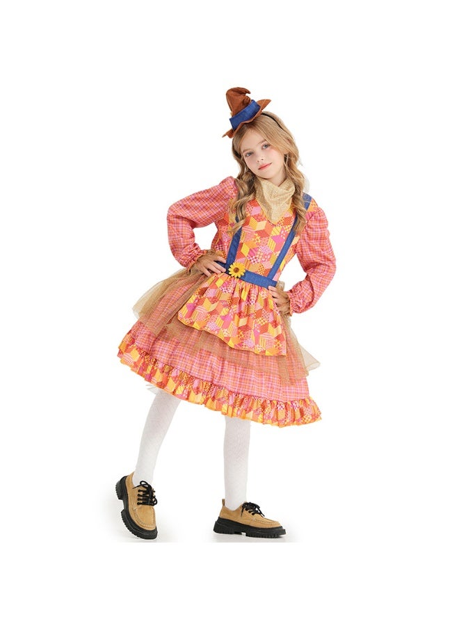 NIBEMINENT Children's Halloween Scarecrow dress costume - Image 1