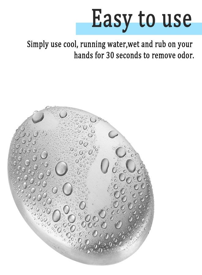 COMNICO 2 Pack Stainless Steel Soap, Bar Odor Remover Magic Metal Odor Absorber Soap Eliminating Smell Like Onion Fish Garlic from Hands and Skin Kitchen Gadgets - Image 3