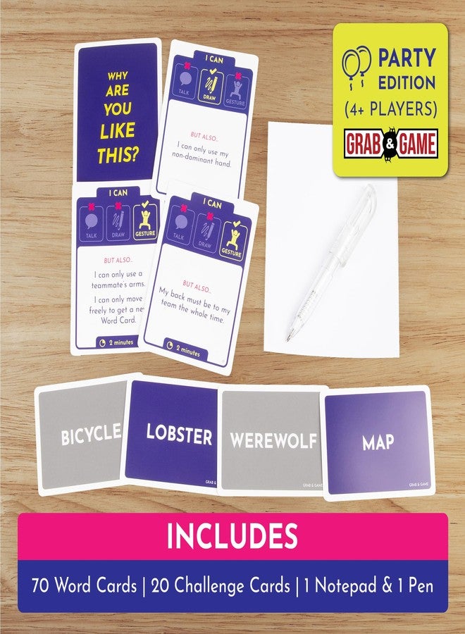 إكسبلودنج كيتنز لعبة "القطط المتفجرة: لماذا أنتِ هكذا؟" - إصدار الحفلات - لعبة جماعية، 4 لاعبين فأكثر - للأعمار من 7 سنوات فما فوق - مدة اللعب 15 دقيقة - تتضمن التحدث والرسم والتخمين بالإيماءات - مناسبة للحفلات والعائلة والأزواج - Image 4