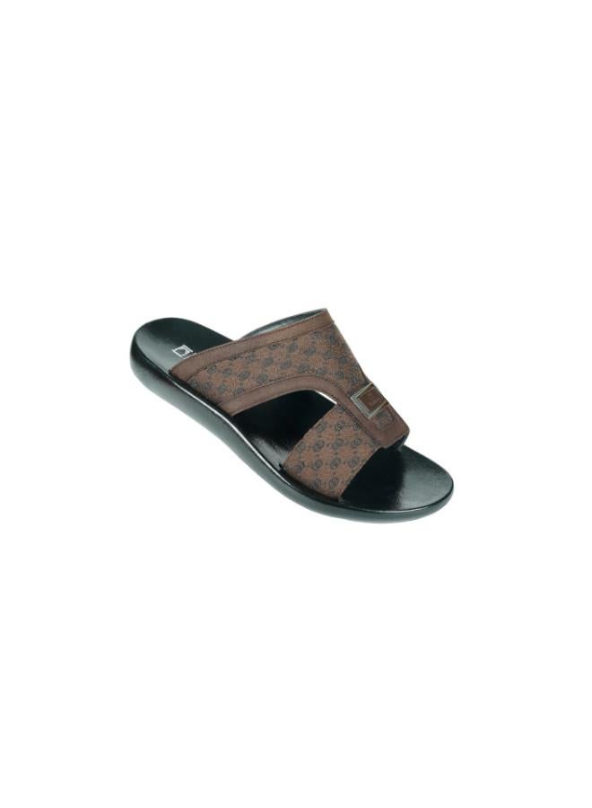barjeel uno 008-3563 Barjeel Mens Arabic Sandals 63102 Brown - Image 2