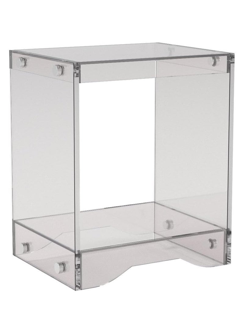 تي بي جي بي تصميم عصري لطاولة عرض ديكور من الأكريليك الشفاف للمنزل / طاولة نهاية زخرفية / طاولة بجوار السرير (شفاف) - Image 2