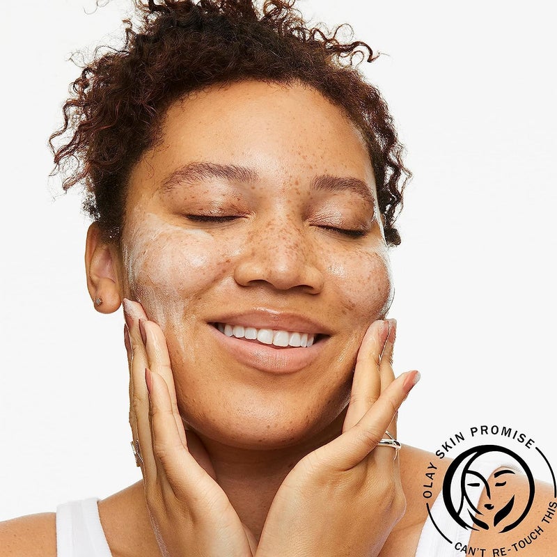 Olay Face Wash, Daily Facial Cleanser with Niacinamide, Peptides & Glycerin - Clarifying, Refreshes Skin Surface, Refines Appearance of Pores - Sulfate-Free, Paraben-Free, Oil-Free, 16 Oz - Image 4