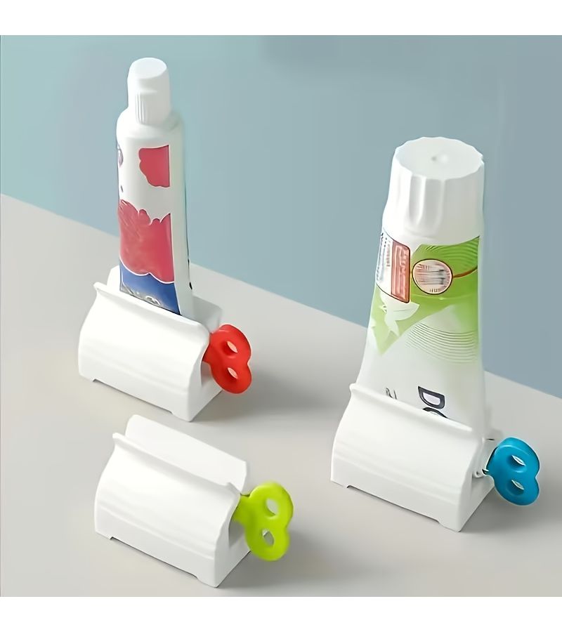 5pcs Manual Toothpaste Squeezer Set Clamp Style Press Dispenser Random Color - Image 1