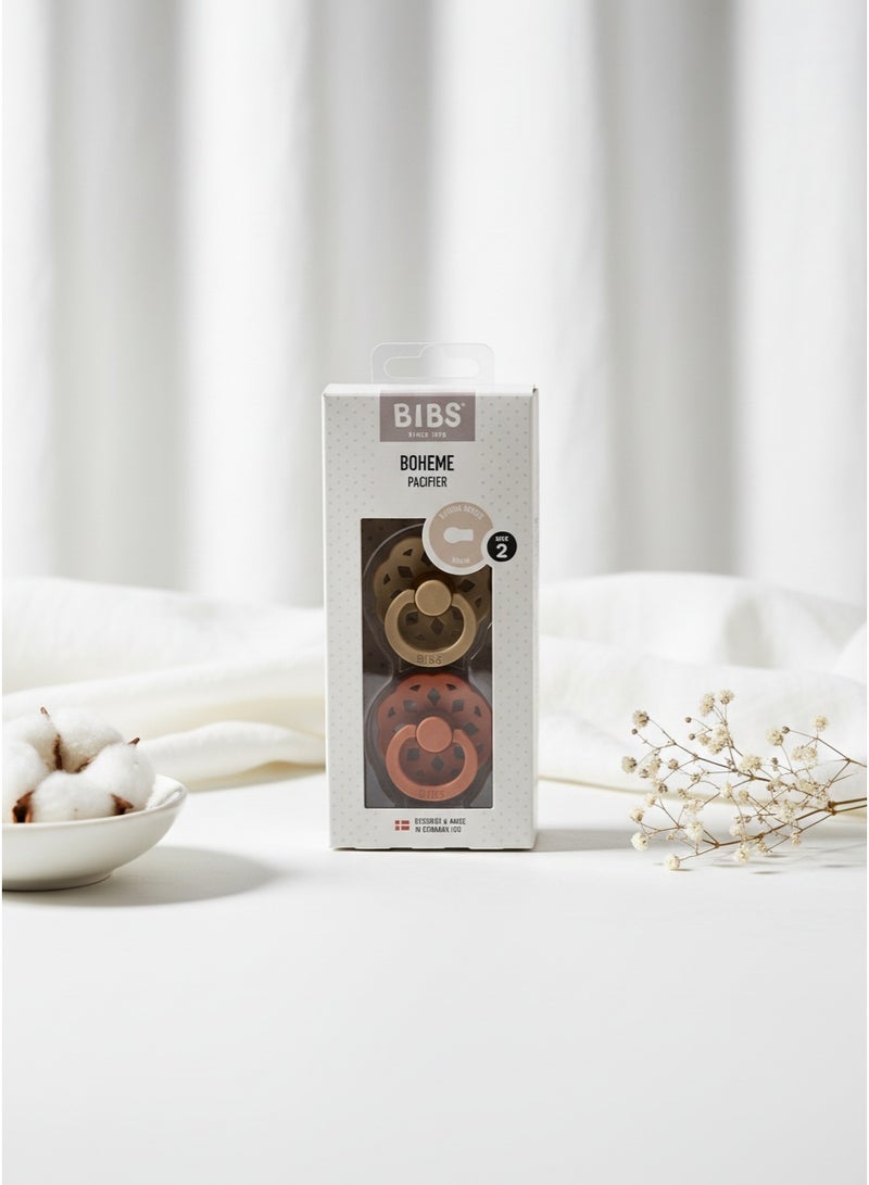 BIBS Pacifier Natural Rubber Round Nipple  6M+ - Image 2