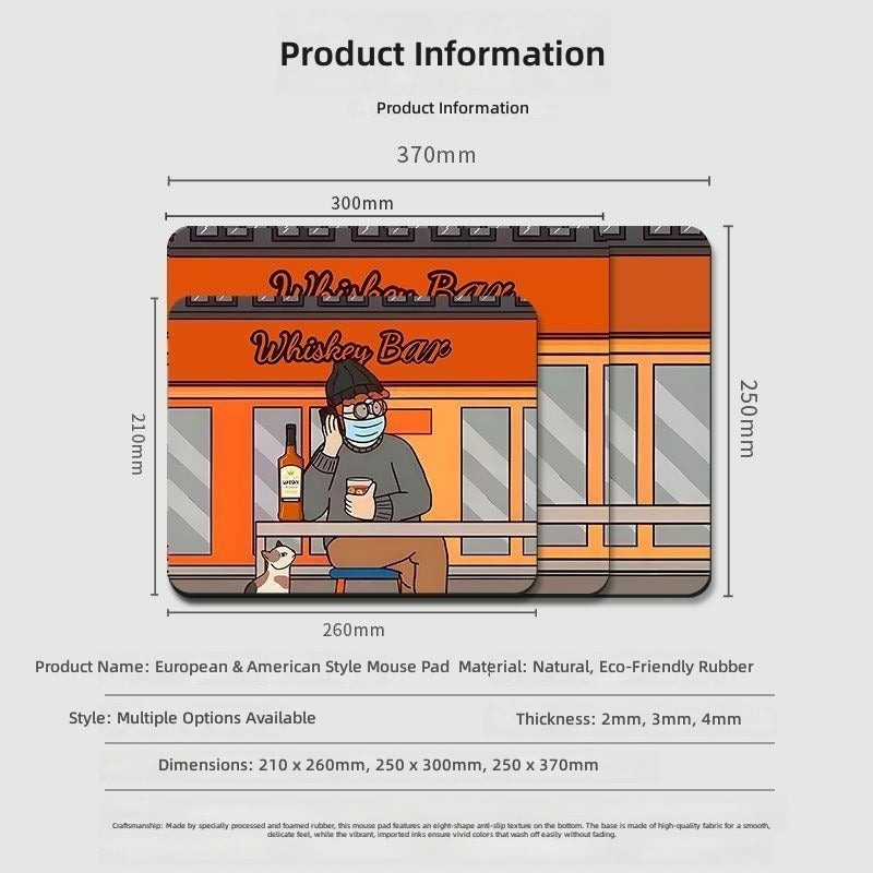لوحة ماوس صغيرة للألعاب - حافظة مكتب متينة مانعة للانزلاق للمكتب والألعاب - Image 3