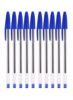 Bic 10-Piece Cristal Medium 1.0mm Tip Ballpoint Pen Blue Ink  - Image 1
