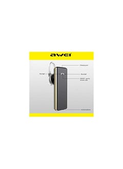 Awei Blutooth Earphone With Microphone Black  - Image 4