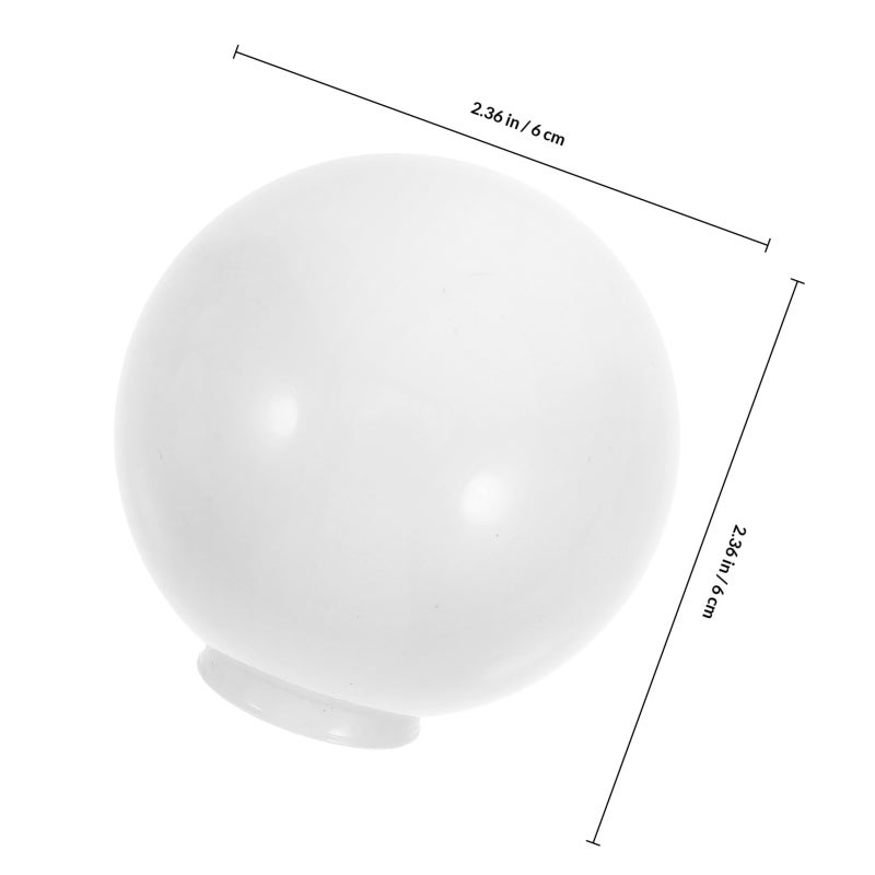 6pcs Anti Fog Light Diffuser for Bulbs Shaped Lampshade for Light Distribution White Globe Cover Round Light Diffuser - Image 2