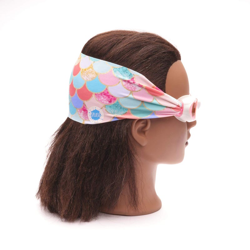 Splash Place KIDS SWIM GOGGLES with Fabric Strap - MERMAID | Fun, Fashionable, Comfortable - Tangle-Free, Swimming Goggles for Kids, Comfy Fabric Strap Goggles - Image 2