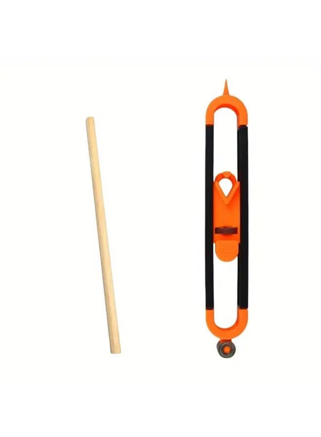 1pc Adjustable Curved Marking Gauge Set Heavy Duty Plastic Wood Like DIY Measuring Tool - Image 1