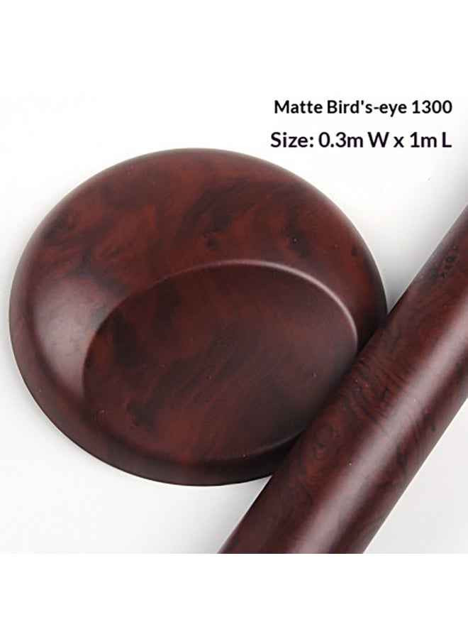 30cm X 1m Wood Grain Vinyl Wrap For Automotive Interior Trim - Self-Adhesive, High-Gloss Surface - Image 1