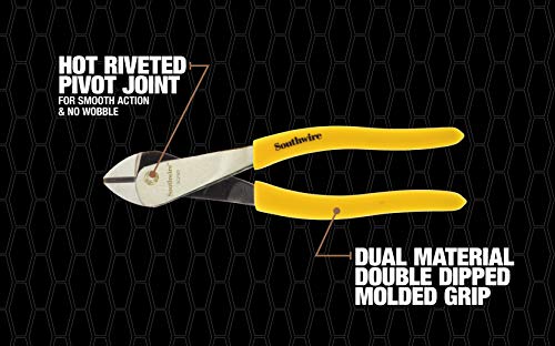Southwire - 58289440 Tools & Equipment DCP8D 8-Inch High-Leverage Diagonal Cutting Pliers with Dipped Handles - Image 4