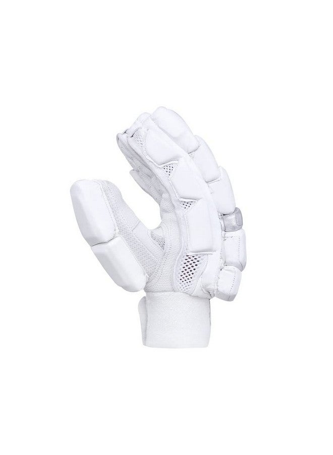 WHITEDOT SPORTS Whitedot Summer Cricket Batting Gloves, White, Suitable for Youth Right Hand - Image 2