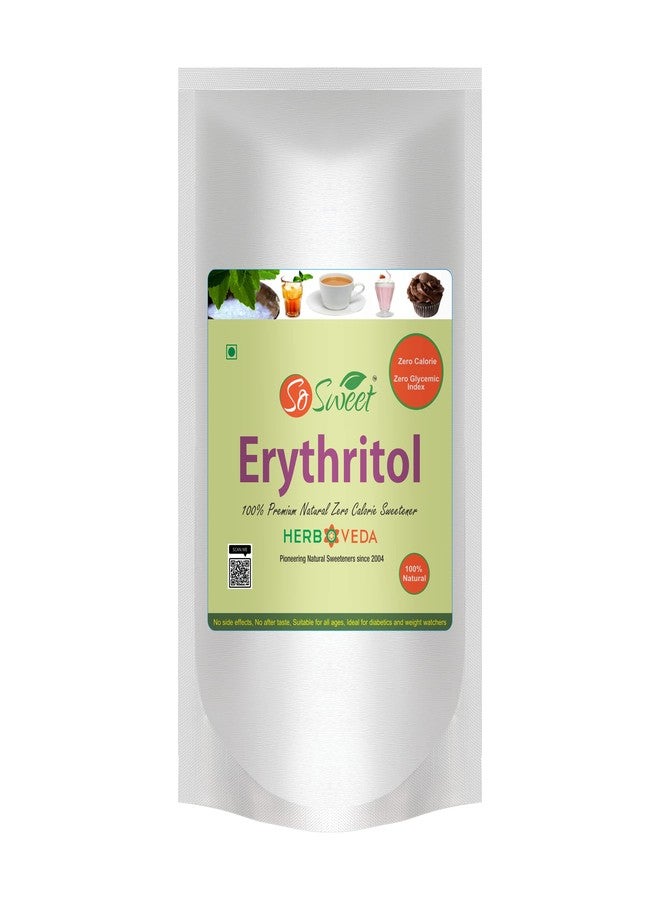 So Sweet Erythritol Sugar-Free Natural Sweetener - 1kg, Zero Calorie, Zero Carb, Diabetic Friendly, Ideal for Keto and Low-Carb Diets, Perfect for Baking, Cooking, and Sweetening Beverages - Image 1
