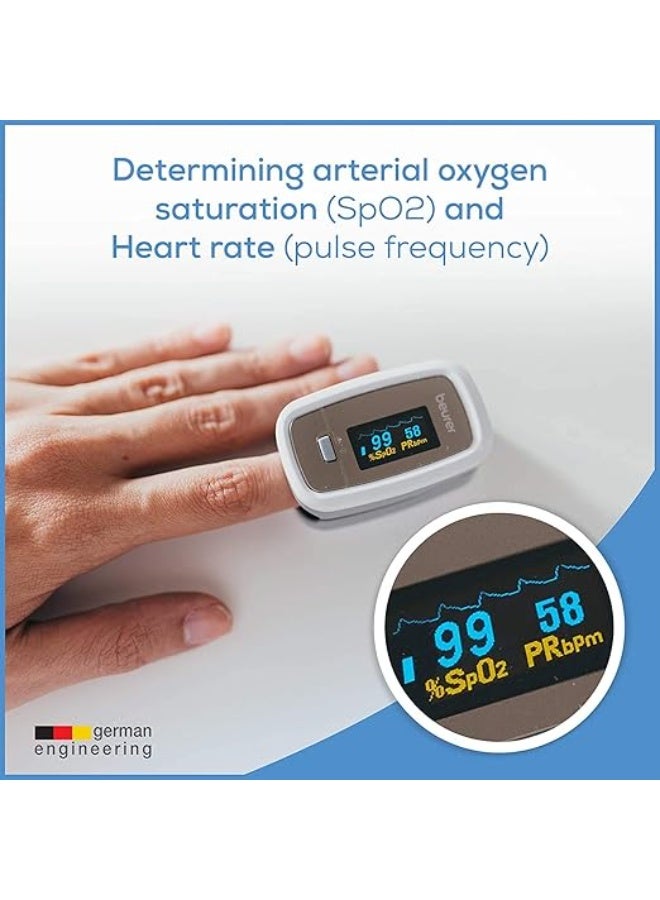 Beurer pulse oximeter with heart rate monitor - po30 - Image 2