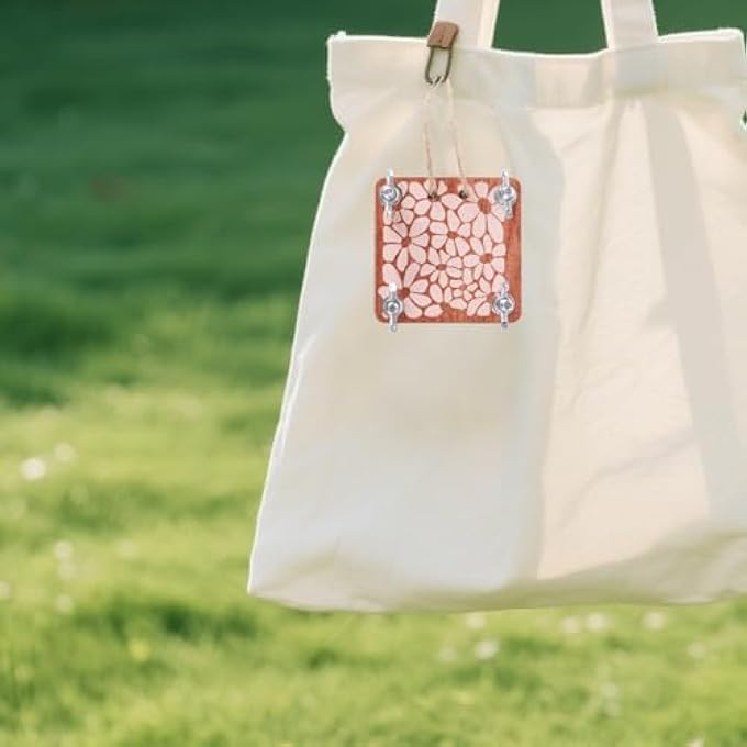 MINI WOODEN FLOWER PRESS KIT, SMALL PORTABLE 2.56X2.56 INCH PLANT PRESERVATION TOOL FOR DIY CRAFT LOVERS, BOTANICAL HERBARIUM PRESS SET, CREATIVE ARTS - Image 5