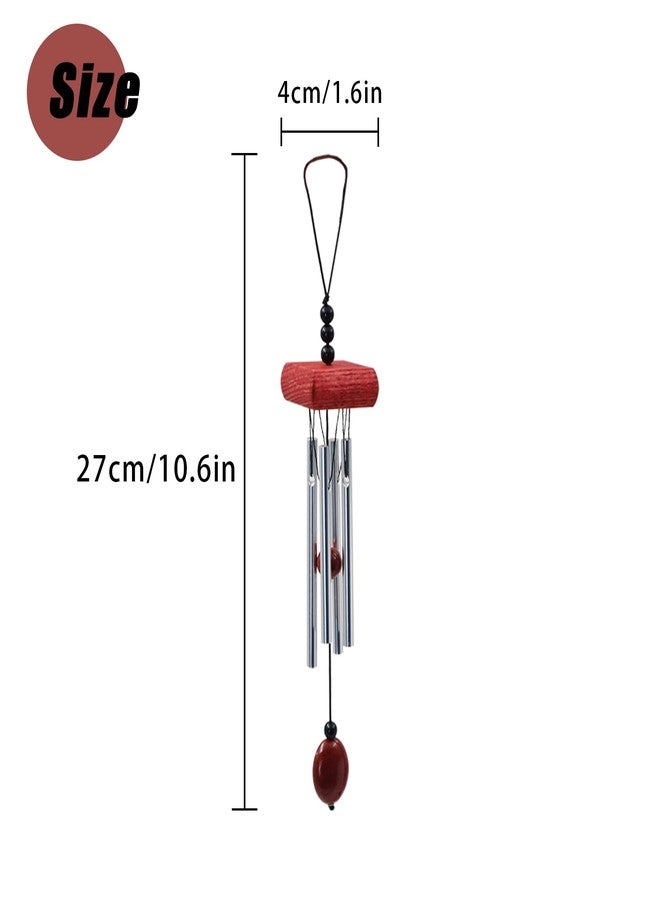 Yitexin Small Wind Chimes, Outdoor Aluminum Chime with Soft Melodic Tones, Garden Chimes, for Yard, Porch, Home Decor (Brown) - Image 2
