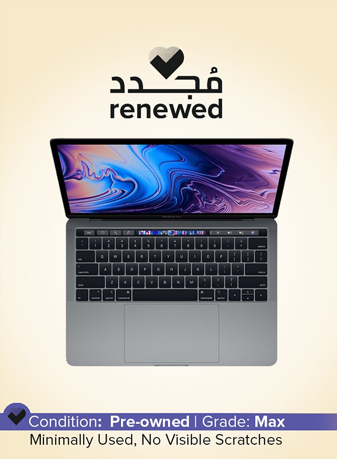 ابل  مجدد - لابتوب ماك بوك برو مع شريط اللمس بشاشة 13.3 بوصة، معالج كور i5/ذاكرة 8 جيجابايت/قرص صلب SSD بسعة 256 جيجابايت/رسومات مدمجة 2018 - Image 1