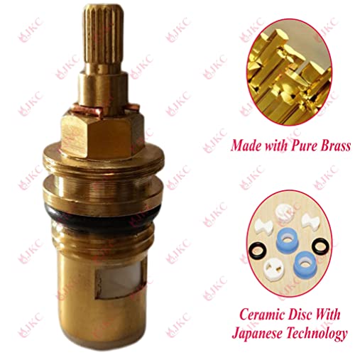 JKC Parrywar Type Tap Spindle Brass Half Inch for Parryware Spares Parts or Parryware Tap Fitting Spindle (Pack of 2) - Image 5