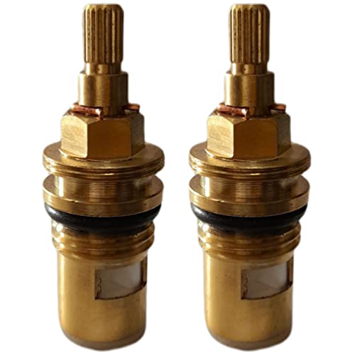 JKC Parrywar Type Tap Spindle Brass Half Inch for Parryware Spares Parts or Parryware Tap Fitting Spindle (Pack of 2) - Image 1