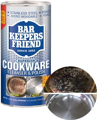 Bar Keepers Friend Cookware Cleanser & Polish (12 oz) - Cleaner, Degreaser & Stain-Remover - for Use on Stainless Steel and Copper Pots, Pans and Utensils, Glass Casserole Dishes and More (6) - Image 4