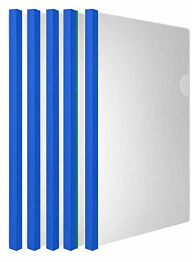 AKAHA Plastic File Folder 10mm Sliding Bar Report Covers, 20C, 40 Sheet Capacity, Transparent Resume Presentation File Folders Organizer Binder for A4 Size Paper, 20 Pcs - Image 1