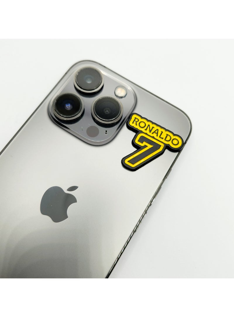 Acnor Ronaldo 7 mobile Sticker - Premium Quality Metal for Mobile, Cars, Laptops, and Accessories - Image 3