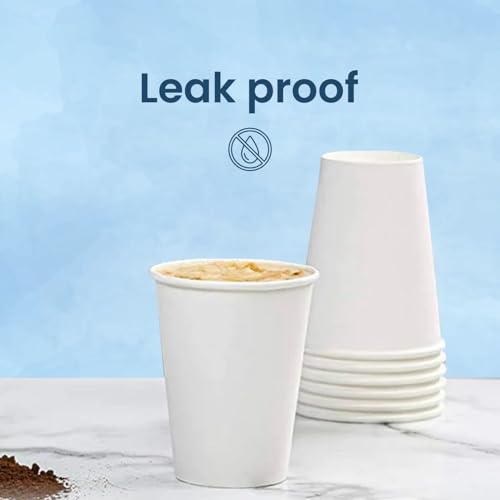 Origami Disposable & Leakproof Party Paper Cups (150ml, 100 Pcs) | Strong, Eco Friendly & Biodegradable Glass | Ideal for Home, Office & Travel - Image 5
