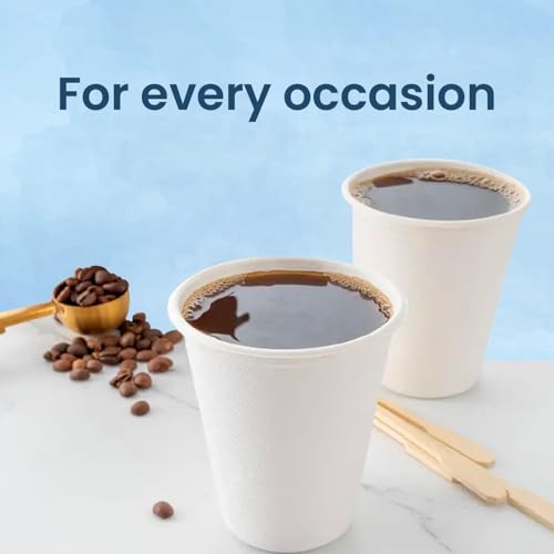 Origami Disposable & Leakproof Party Paper Cups (150ml, 100 Pcs) | Strong, Eco Friendly & Biodegradable Glass | Ideal for Home, Office & Travel - Image 3