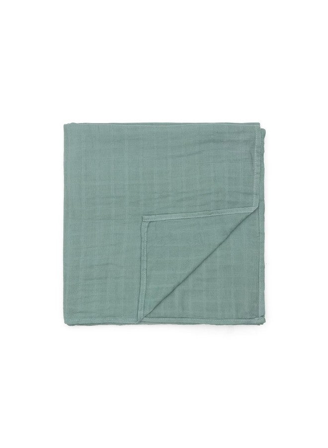 Pondering Pine Organic Baby Muslin Swaddle Blankets - Solid Grey And Blue Swaddle Blanket 2 Pack - Soft Organic Cotton And Natural Bamboo Muslin, Xlarge And Breathable, 47" X 47" - Image 5