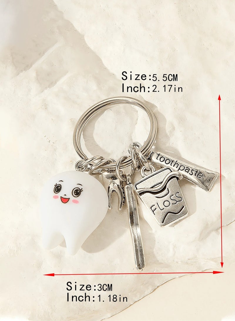 Dental-Themed Keychain with Adorable Tooth Charm - Image 4