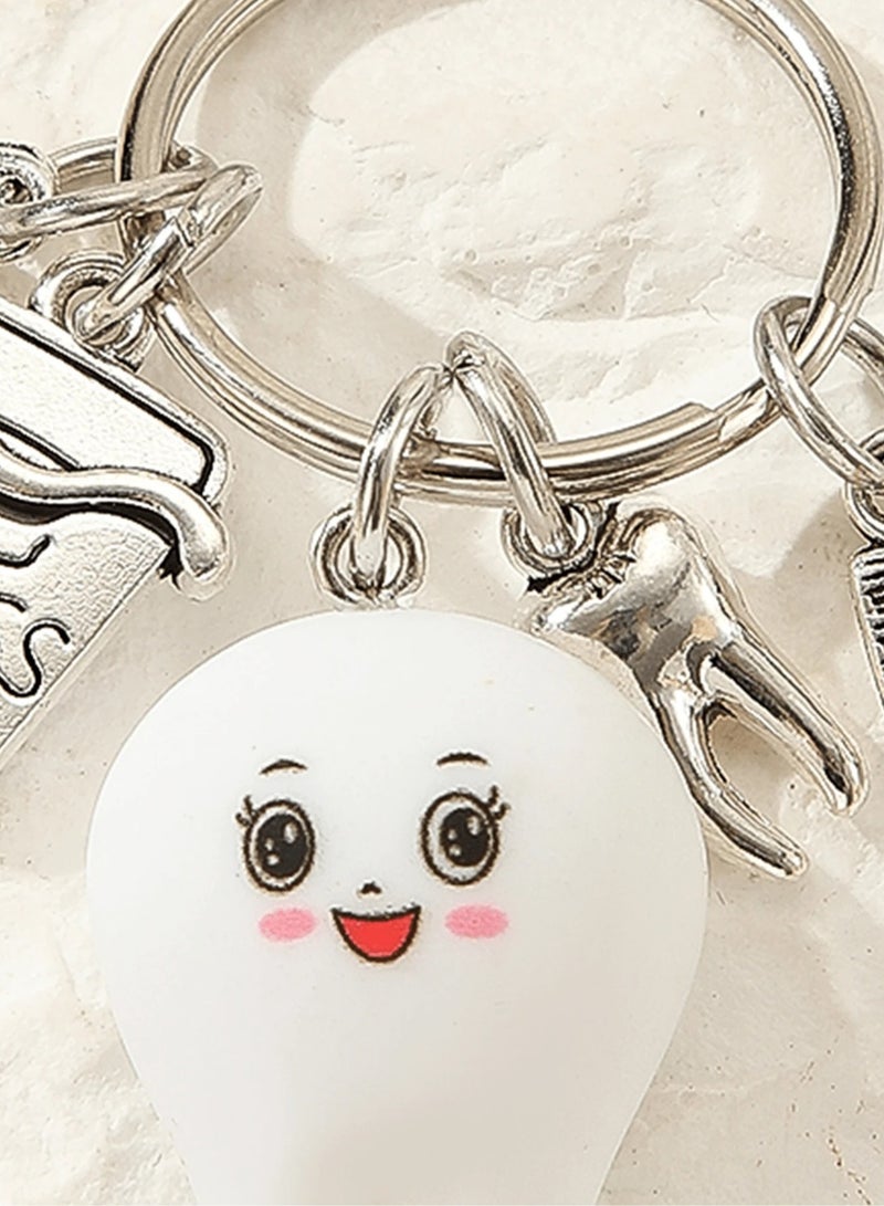 Dental-Themed Keychain with Adorable Tooth Charm - Image 3