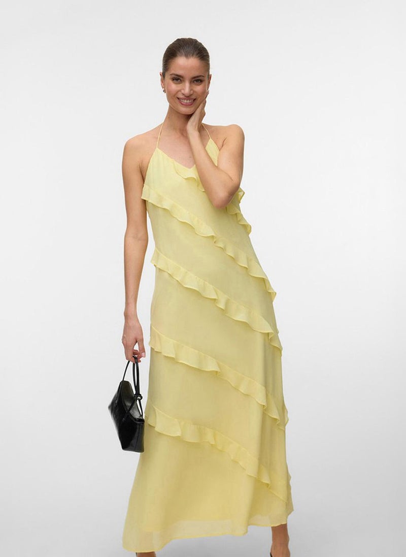 VERO MODA Women's VMMARJORIE Sleeveless Flounce Maxi Dress - Image 1