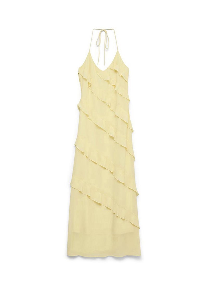 VERO MODA Women's VMMARJORIE Sleeveless Flounce Maxi Dress - Image 5