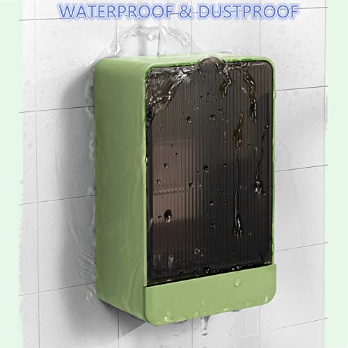 HANCELANT Bathroom Soap Dishes, 2 Pack Bar Soap Holder with Drain Wall Mounted Soap Box for Shower, Bathroom, Kitchen Sink, Keep Soap Bars Dry, Waterproof Dustproof, No Drilling, Adhesive Include - Image 3