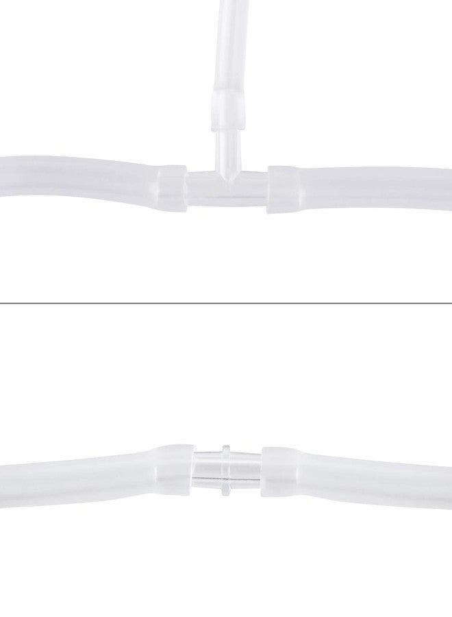 باوفلي مجموعة Pawfly من 20 وصلة صمام هواء لحوض السمك، أنبوب بلاستيكي أبيض داخلي، ثلاثي الاتجاهات على شكل حرف T ومستقيم - Image 4