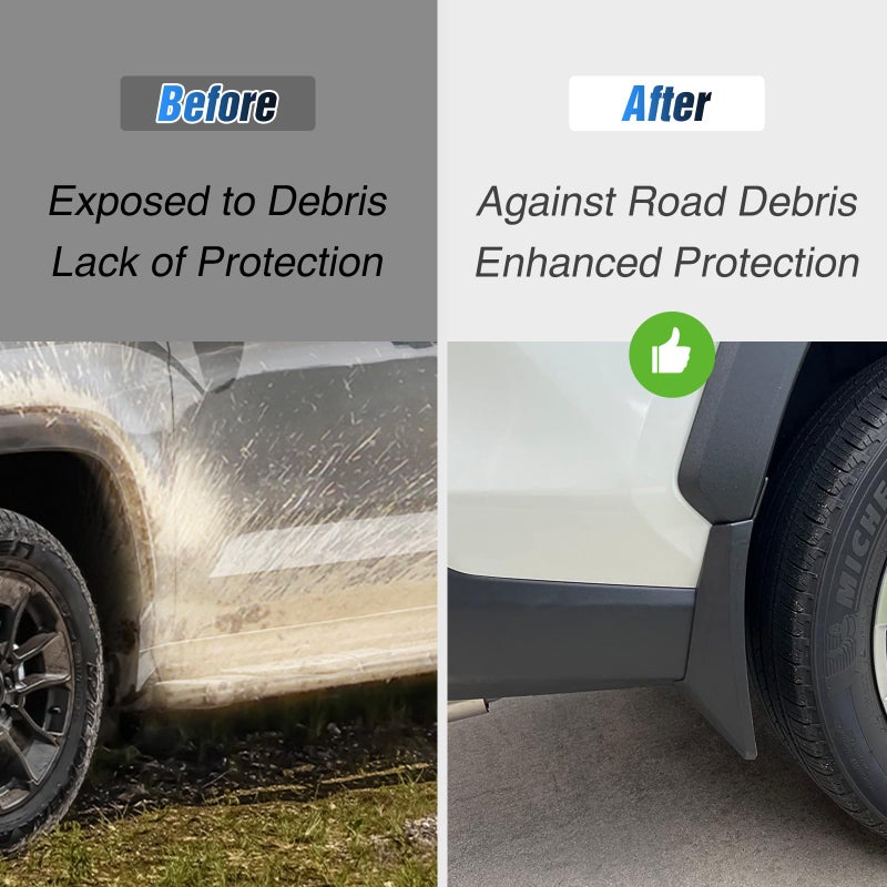 Nilight Mud Flaps for Toyota RAV4 2019 2020 2021 2022 2023 2024 2025, Easy Installation Precision Fit Exterior Accessories Heavy-Duty Splash Guards Protection, Front & Rear Set - Image 2